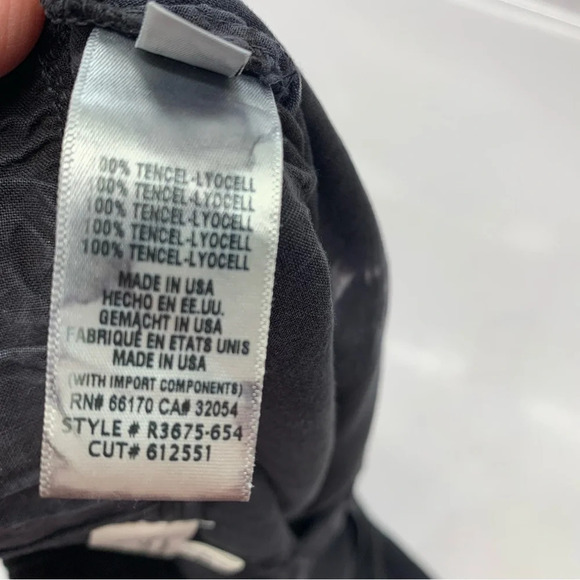 Cloth Stone Anthropolgie Pants Joggers Woman XS Charcoal Chambray Pockets New - Picture 8 of 12